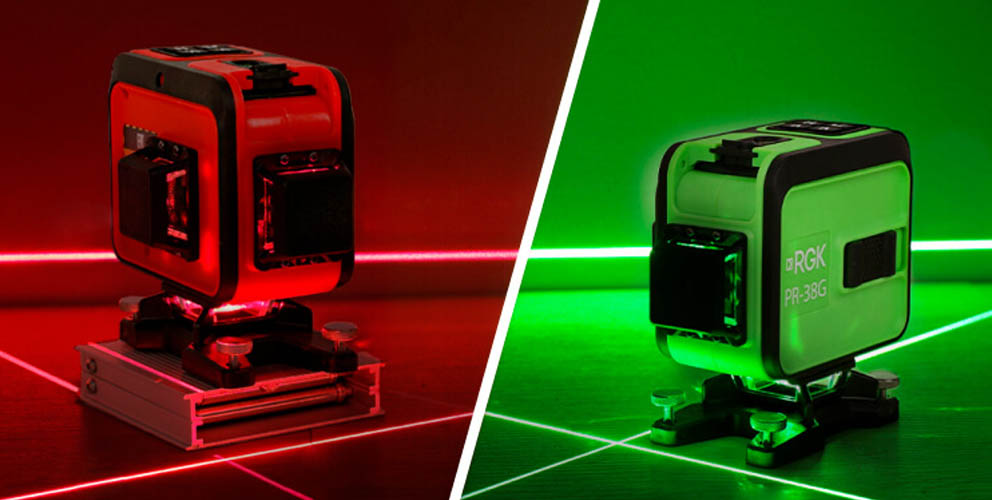 Выбираем лазерный уровень: красный или зелёный луч?