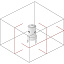 Схема лучей лазерного нивелира Skil LL0516 AB