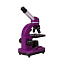 Микроскоп для учёбы Bresser Junior Biolux SEL 40–1600x, фиолетовый