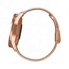 Часы для бега Garmin Vivomove Luxe розовое золото с цвета розового золота ремешком