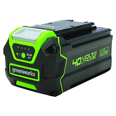 Greenworks GD40BPG2 40V (281 км/ч) бесщеточная с АКБ 5 Ач + ЗУ 5А быстрое - воздуходувка аккумуляторная ранцевая