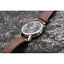 Garmin Vivomove HR серебряные с темно-коричневым кожаным ремешком спорт часы