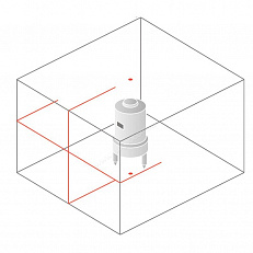 Схема лучей нивелира Bosch UniversalLevel 2 SET