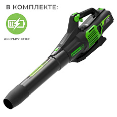 Воздуходув аккумуляторный Greenworks GD60AB 60V (260 км/ч) бесщеточный, с АКБ 8 Ач, без ЗУ