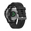 smart Часы Garmin Fenix 5 серебристые с черным ремешком