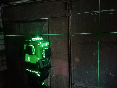 RGK PR-3G + штатив - лазерный нивелир 3d с зеленым лучом