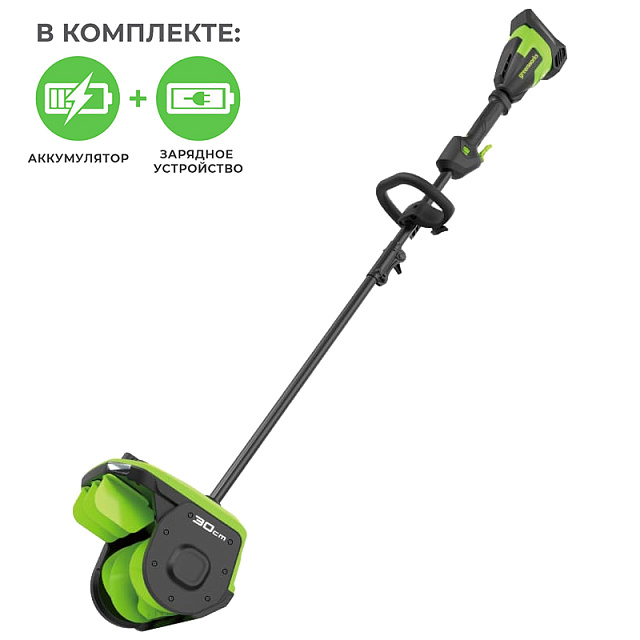 Greenworks GD40SS2, 40V с АКБ 4 А.ч. с USB + ЗУ 5А быстрое